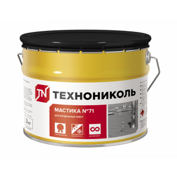 Мастика герметизирующая Технониколь №71 ведро 3 кг